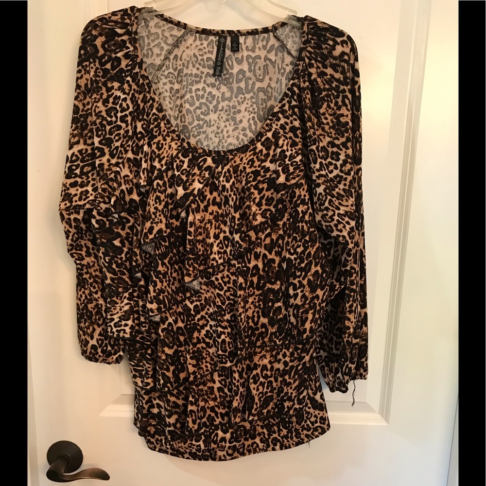 Animal print tunic